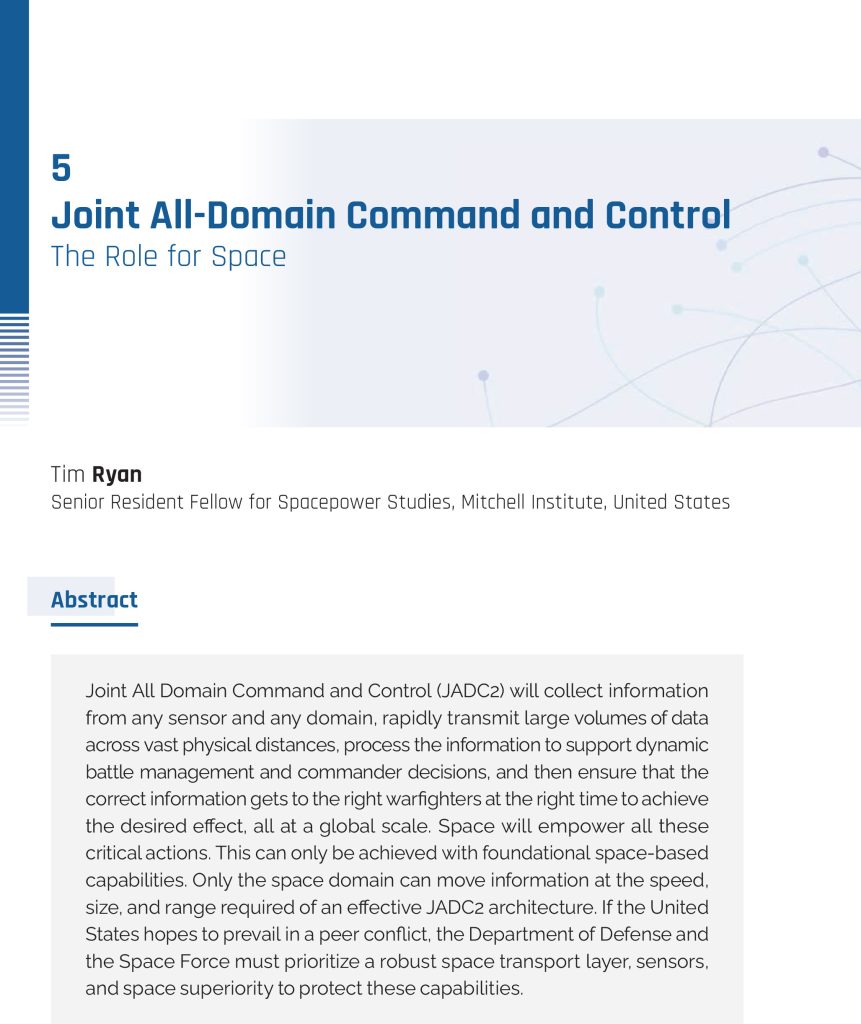 Joint all domain command and control the role for space